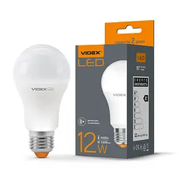 LED-лампа Videx "Сенсор" A60e 12W E27 4100K з датчиком руху та освітленості (25470-000)