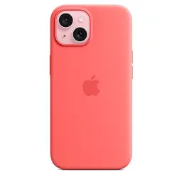 Силіконовий чохол CasePro Silicone Case with MagSafe Guava для iPhone 15 - мініатюра 2