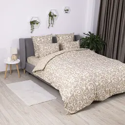 Постільна білизна ТЕП Soft Dreams Beige and White 70х70 півтораспальна бежева - мініатюра 4