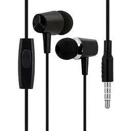 Дротові навушники Hoco M34, з мікрофоном, 3.5mm, 1.2m, Чорний