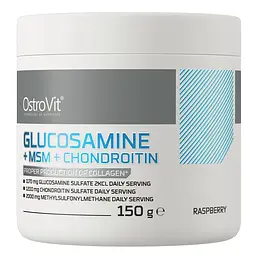Препарат для суглобів і зв'язок OstroVit Glucosamine+MSM+Chondroitin, 150 грам - Малина