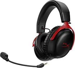 Навушники з мікрофоном HyperX Cloud III Wireless Black/Red (77Z46AA) - мініатюра 3