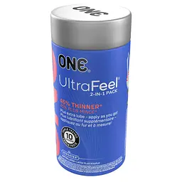 Презервативи ONE Ultra Feel, ультратонкі, з додатковою змазкою, 10 шт, подарункове паковання-тубус - мініатюра 4