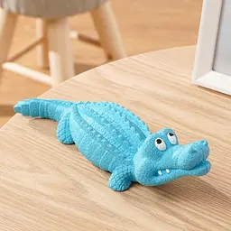 Іграшка для жування Derby Alligator з пищалкою, Блакитний - мініатюра 3