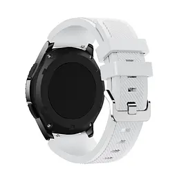 Силіконовий ремінець Primo для годинника Samsung Gear S3 Classic SM-R770/Frontier RM-760 White - мініатюра 2