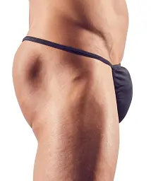 Сексуальні чоловічі стрінги Svenjoyment Men's Mini String S чорний - мініатюра 4
