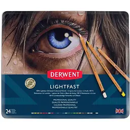 Набір олійних олівців Derwent Lightfast метал 24 шт.