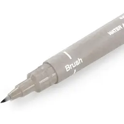 Лайнер-пензель Uni Pin Brush Fine Line світло-сірий 2 мм (PINBR-200(S) LIGHT GREY) - мініатюра 4