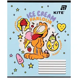 Зошит Kite Garfield, 12 аркушів, коса лінія (GF26-235) - мініатюра 6