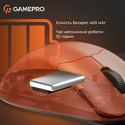 Комп'ютерна мишка GamePro Genesis Avenger Wireless/Bluetooth/USB Orange (GM096O) - мініатюра 6