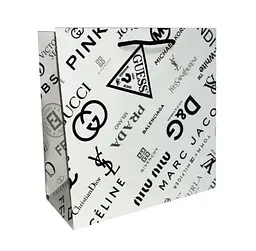 Подарунковий пакет, 150 г/м², Бренди, 23x23x10 см, 6 шт. в упаковці