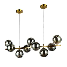 Підвісна люстра Levistella 7841018-9 з дзеркальними кулями та золотистою основою