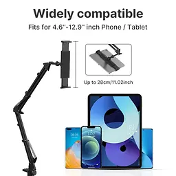 Тримач для телефона планшету Ulanzi Vijim Desk Stand for Xiaomicrophone Phone Tablet UV-3033 T2 Black - мініатюра 7