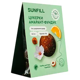 Цукерки Sunfill Амарант-фундук з протеїном 73 г - мініатюра 2