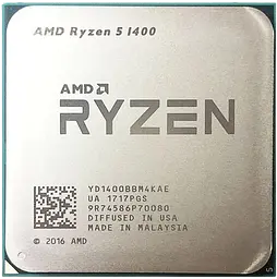 Процесор AMD Ryzen 5 1400 Socket AM4 (YD1400BBM4KAE) Б/В - мініатюра 2