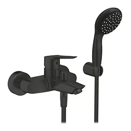 Набір змішувачів 3 в 1 для ванної кімнати Grohe QuickFix Start Black UA303301SQ, Чорний матовий - мініатюра 4