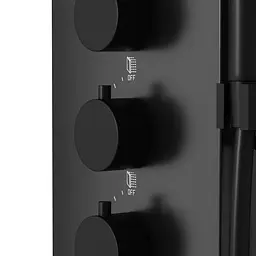 Душова панель Corsan Samsara black LED S003MBLLED, Нержавіюча сталь - мініатюра 5