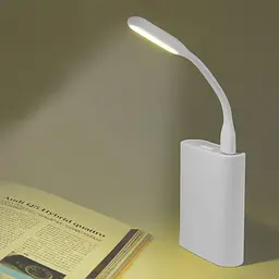 USB LED лампочка гнучка 3W, холодне світло біла - мініатюра 2