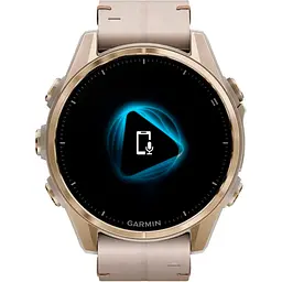 Смарт-годинник Garmin Fenix 8 AMOLED Sapphire 43mm Soft Gold with Limestone Leather Band [010-02903-40] [115170] - мініатюра 9