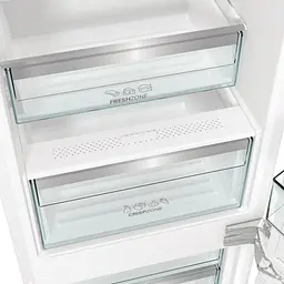 Холодильник Gorenje вбудований з нижн. мороз., 193,7x69x55см, 2 двері,284(76)л, А+, NF+, Зона св-ті, Диспл, Wi-Fi, Білі - мініатюра 8