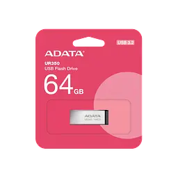Флеш-накопичувач ADATA USB 3.2 UR 350 64Gb Сріблястий/чорний - мініатюра 2