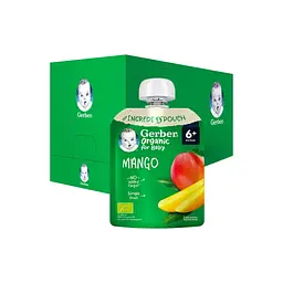 Дитяче пюре Gerber Organic манго з 6 місяців 80 г (1227092) - мініатюра 4