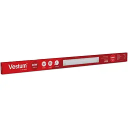 Світлодіодний лінійний світильник Vestum 1.2 м 36W 6500K 220V IP20 1-VS-6002 - мініатюра 3