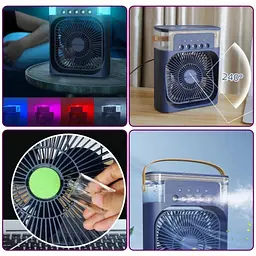 Настільний вентилятор з зволожувачем повітря від юсб Cooler Fan USB - мініатюра 8
