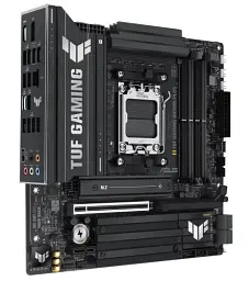 Материнська плата AM5 Asus TUF GAMING B850M-PLUS, B850, 4xDDR5, Int.Video (CPU), 4xSATA3, 3xM.2, 1xPCI-E 5.0 x16, 1xPCI-E 4.0 x1, ALC1220P, Realtek 2.5Gb, 10xUSB 3.2 / 6xUSB 2.0, HDMI/DP, MicroATX - мініатюра 3