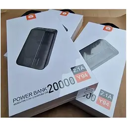 Зовнішній акумулятор WUW Power Bank Y94 20000 mAH - мініатюра 3