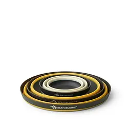 Набір посуду Sea to Summit Frontier UL Collapsible Dinnerware Set (2 миски + 1 чашка) Чорний-Жовтий - мініатюра 2