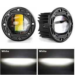 Фара додаткова Bi-LED Кругла 75x50 мм S-28 20W 10-80V W/W 4 360 1 шт. (Біле Світло) - мініатюра 2