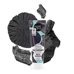 Зубна паста Відбілююча Вугілля та м'ята Organic Shop 100 г