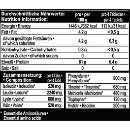Комплекс незамінних амінокислот IronMaxx 100% EAAs Ultra Strong 90 таблеток - мініатюра 4