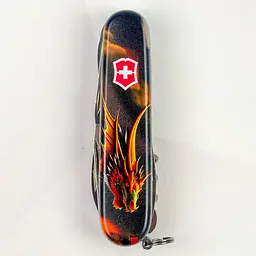 Ніж Victorinox Huntsman Zodiac 91мм 15функ Фантастичний дракон - мініатюра 10