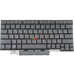 Клавіатура для ноутбука LENOVO (ThinkPad: X1 Yoga 6th Gen) rus, storm grey, підсвічування клавіш, без фрейму - мініатюра 2