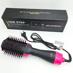 Мультистайлер багатофункціональний 3 в 1 One Step Hair Dryer 1000 Вт фен/щітка/гребінець (1833928878) - мініатюра 6