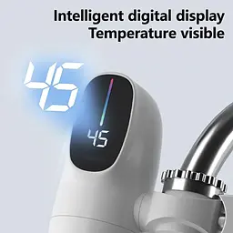 Водонагрівач проточний Water Heater ZSW-D03, 3000 Вт, білий, з LCD дисплеєм, підключення 1/2" - мініатюра 6