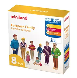 Набір фігурок Miniland Європейська сім'я, 8 шт. (27395) - мініатюра 2