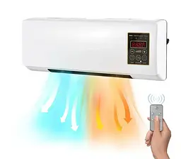 Кондиціонер настінний Alfarid Wall Mounted Mobile Air Conditioning 2 кВт 55x12x24см Білий - мініатюра 3