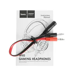 Ігрові накладні навушники Hoco W102 Cool, USB, 3.5mm, 2m, Червоний - мініатюра 7