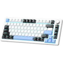 Клавіатура MageGee MK-Star 75 Brown Switch Black/White/Blue (6971969727953-UA) [159845]
