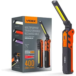 Портативний багатофункціональний ліхтарик Videx VLF-M044UV 400 Lm 4000 K (VLF-M044UV) - мініатюра 2