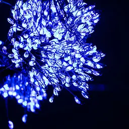 Гірлянда Кінський хвіст Мішура 640 LED 16 ниток 2 м зелена, синій GarlandoPro D640L2MGBL - мініатюра 9