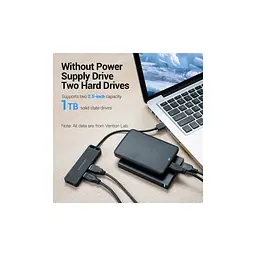 Концентратор VENTION USB 2.0 to 4xUSB 2.0 black (CHMBB) - мініатюра 5