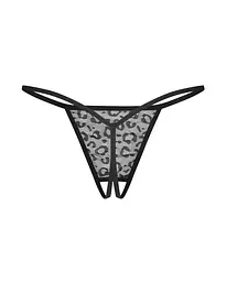 Комплект із 2 стрингів Obsessive Bianca, L/XL (чорний) - мініатюра 7