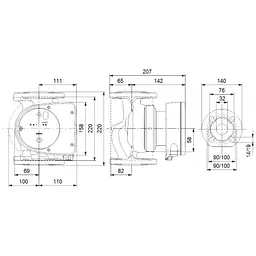 Циркуляційний насос Grundfos Magna1 32-80 F 220 (99221275) - мініатюра 2