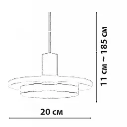 Підвісний світильник Friendlylight Marble Ring PD FL3080 - мініатюра 5