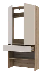 Передпокій Doros Спліт Дуб Артізан/Кашемір ДСП 94х39х200 (44900270) - мініатюра 9