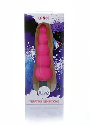 Анальний вібратор Alive Lance Plug Vibrator, 14 см (рожевий) - мініатюра 5